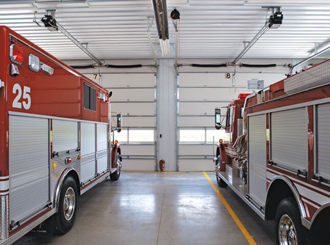 Commercial doors With Fire Trucks